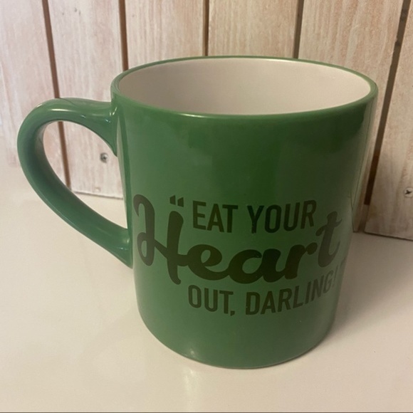 M&M Green Mug Eat Your Heart Out Darling - Picture 2 of 5